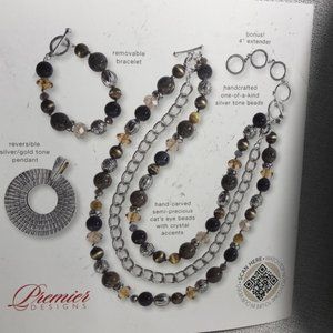 NWT Premier Designs Top Notch Necklace and bracelet set